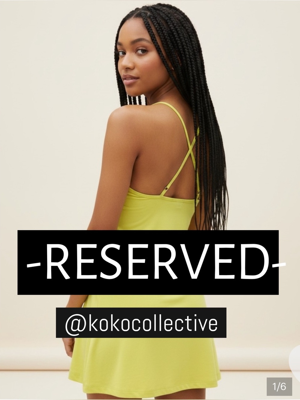 ✨RESERVED✨All In Motion- Athletic DriFit Tennis Dress Mellow Yellow• XL